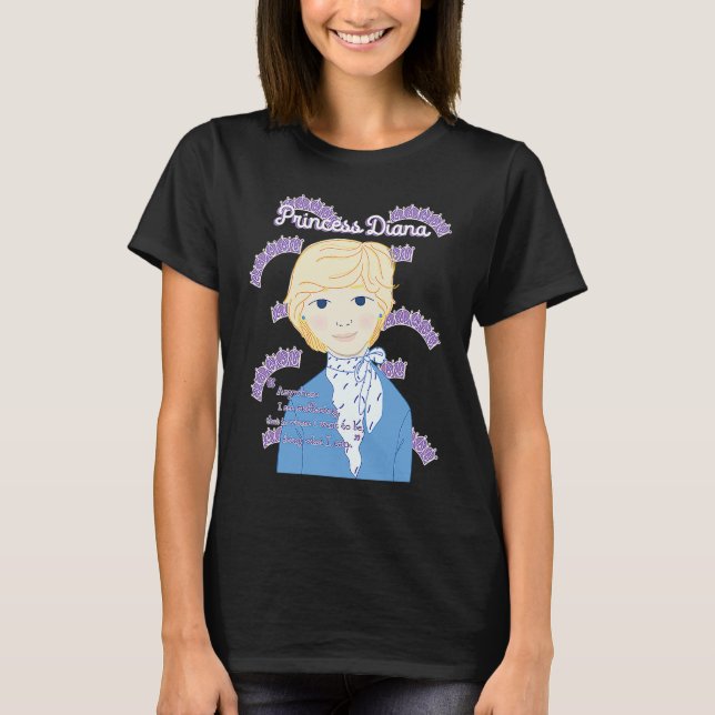 Camiseta Princess Diana The Crown Inspiring Quote (Frente)