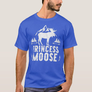 Camiseta Princess Moose Matching Family Camping Hiking