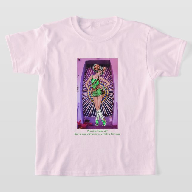 Camiseta Princess Tiger Lily Brave & Adventurous  (Postura )