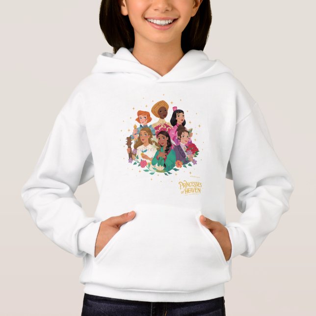 Camiseta Princesses of Heaven™ The Flowers Girls Hoodie (Frente)
