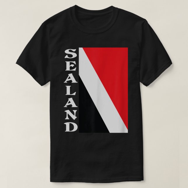 Camiseta Principado de Sealand Flag  (Frente do Design)