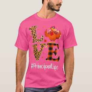 Camiseta Principal Life Love Ação de Graças Leopard Turquia