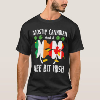Camiseta Principalmente Canadense E Um Pouco Irlandês St Pa
