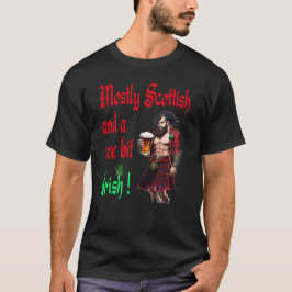 Camiseta Principalmente Escocês E Um Pouco Irlandês Engraça