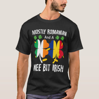 Camiseta Principalmente Romeno E Um Pouco Irlandês St Patri