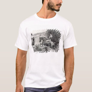 Camiseta Príncipe Albert que caça perto do castelo de