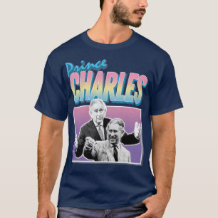 Camiseta Príncipe Charles Rindo Estilo H do Design gráfico
