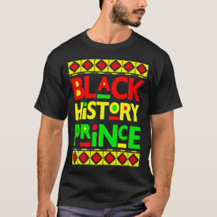 Camiseta Príncipe da História Negra Menino Melanina Filho B