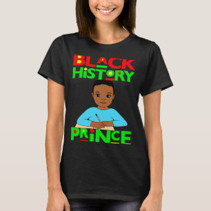 Camiseta Príncipe da História Negra Menino Melanina Filho B