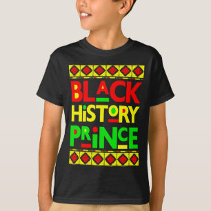 Camiseta Príncipe da História Negra Menino Melanina Filho B