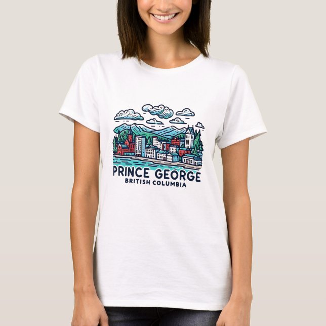 Camiseta Príncipe George BC Canadá (Frente)