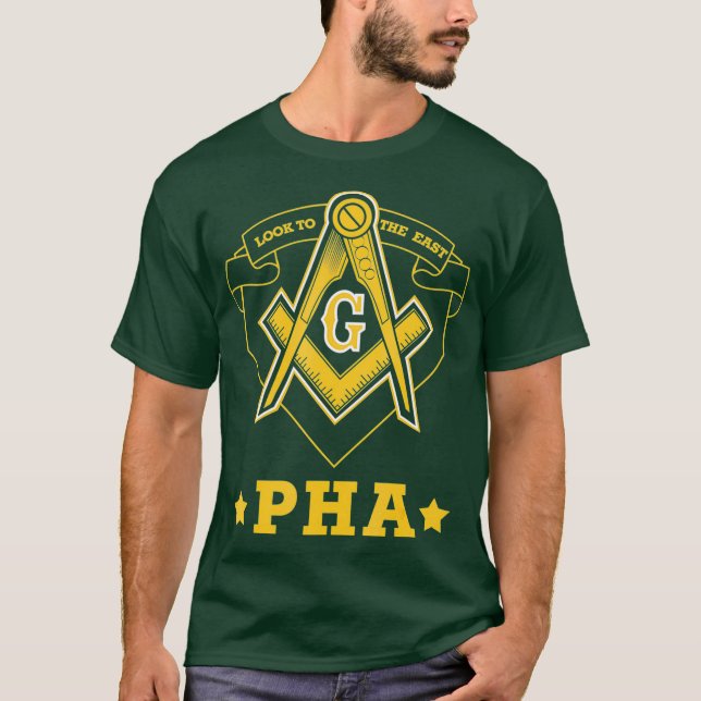 Camiseta Príncipe Hall Mason Olha Para Os Pais Da PHA Orien (Frente)