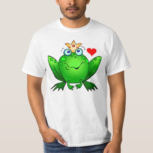 Camiseta Príncipe Herdeiro com Coração Sapo de Desenho Anim (Frente)