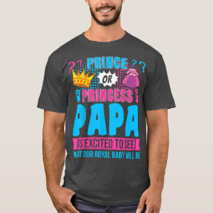 Camiseta Príncipe ou Princesa Papa Bebê Festa de Revenda