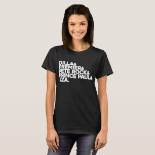 Camiseta Príncipe Paul RZA Helvetic da rocha de J Dilla