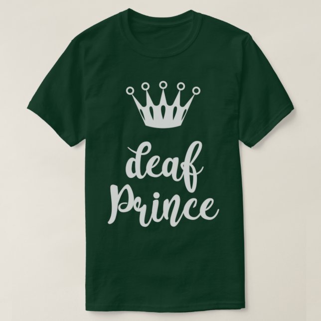 Camiseta Príncipe surdo (Frente do Design)