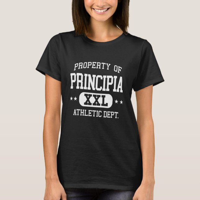 Camiseta Principia Retro Athletic Property Dept (Frente)