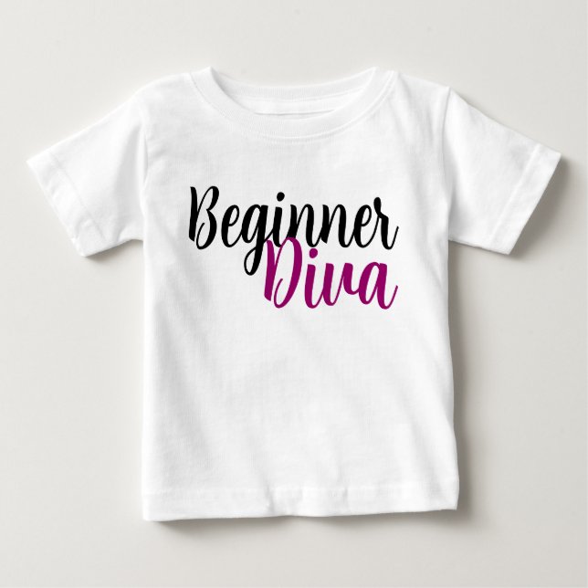 Camiseta Principiante Diva Cote Cute Sassy (Frente)