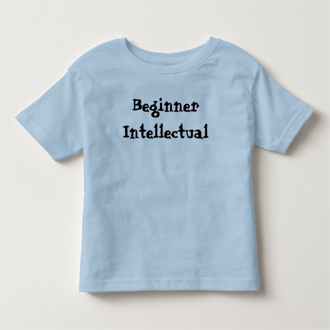 Camiseta Principiante Engraçado Intelectual (Frente)