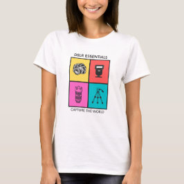 Camiseta Princípios básicos DSLR