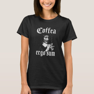 Camiseta Princípios de Café René Descartes Filosofia Coffea