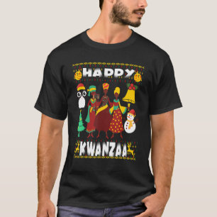 Camiseta Princípios do Kwanzaa velas da diáspora negra afri