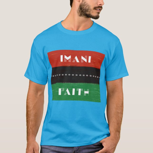 Camiseta Princípios Kwanzaa Imani | Fé (Frente)
