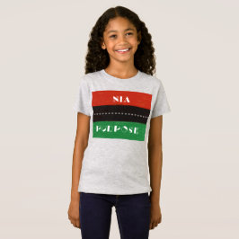 Camiseta Princípios Kwanzaa Nia | Objetivo