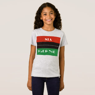 Camiseta Princípios Kwanzaa Nia Propósito