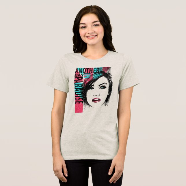 Camiseta prints phrase another day in paradise (Frente Completa)