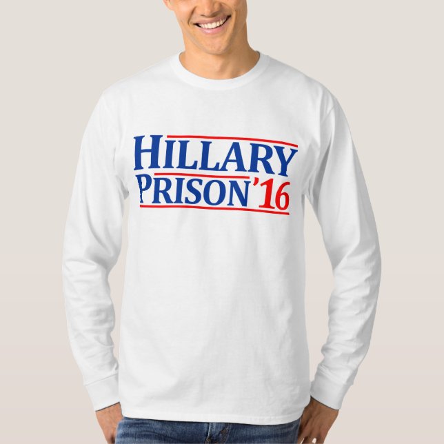 Camiseta Prisão 2016 de Hillary (Frente)