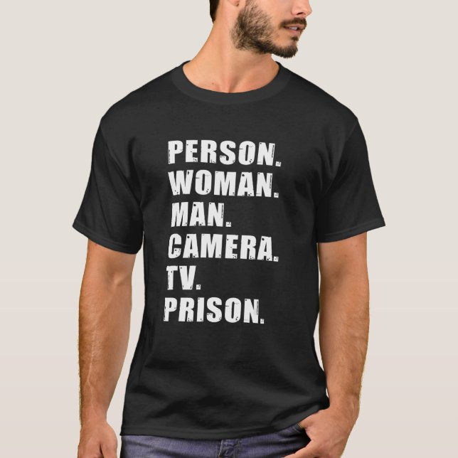 Camiseta Prisão 2 de TV de Homem de Pessoa (Frente)