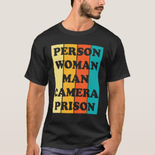 Camiseta Prisão de 2022 com Câmera de Homem de Pessoa