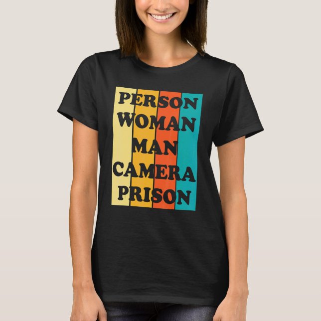 Camiseta Prisão de 2022 com Câmera de Homem de Pessoa (Frente)