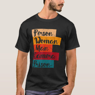 Camiseta Prisão de Câmera Homem-Mulher