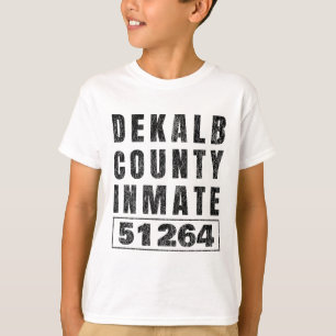 Camiseta Prisão presidida Halloween Costume Dekalb County G