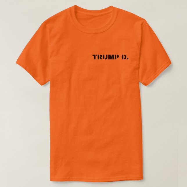 Camiseta Prisioneiro Político 45 Presidente da Prisão Trump (Frente do Design)