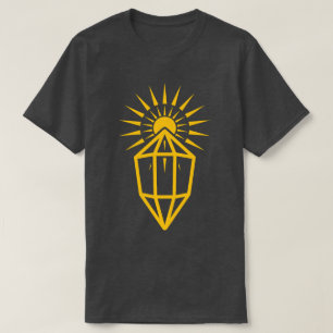 Camiseta prisma de raios solares