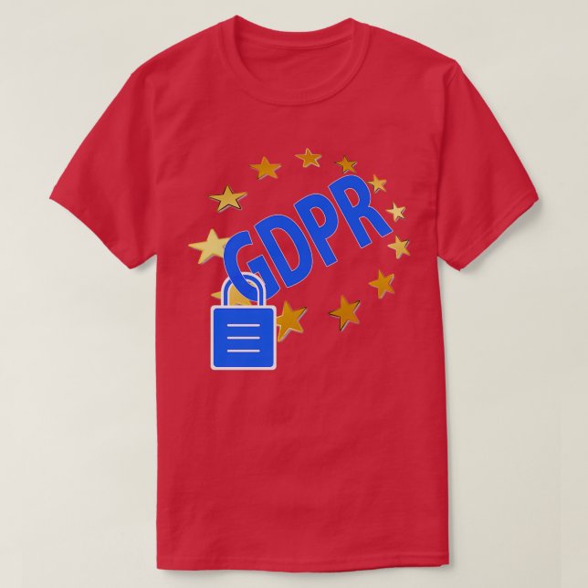 Camiseta Privacidade de Dados DSGVO GDPR (Frente do Design)