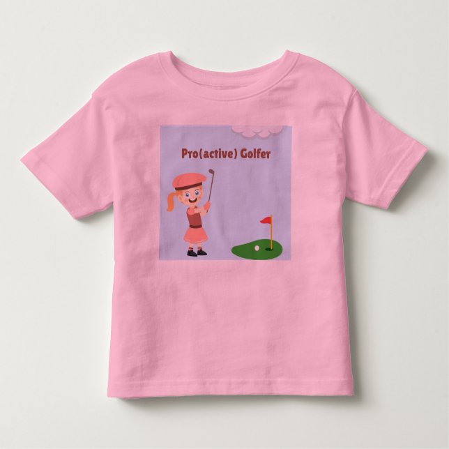 Camiseta Pro(ative) Golfer, garota (Frente)