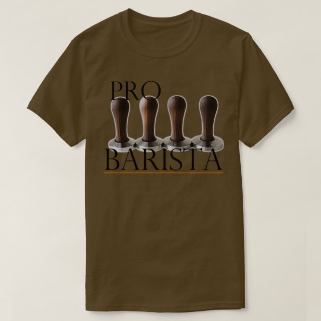 Camiseta Pró Barista w Anel Tampers (Frente do Design)