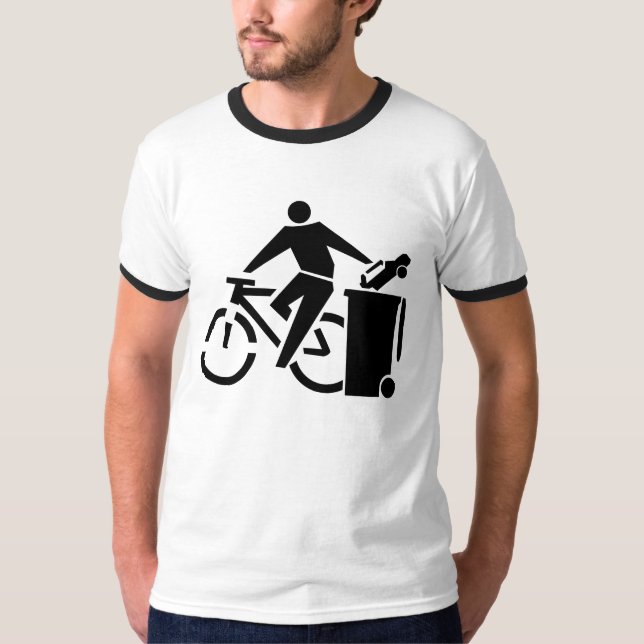 Camiseta Pro bicicleta do anti carro (Frente)