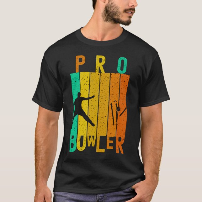 CAMISETA PRO BOWLER CRICKET PLAYER - AMANTE DE CRICKET (Frente)