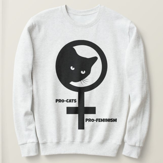 Camiseta Pro Cats Pro Feminismo (Frente do Design)