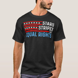 Camiseta Pro Choice Feminist 4th of July Stars Stripes Equ