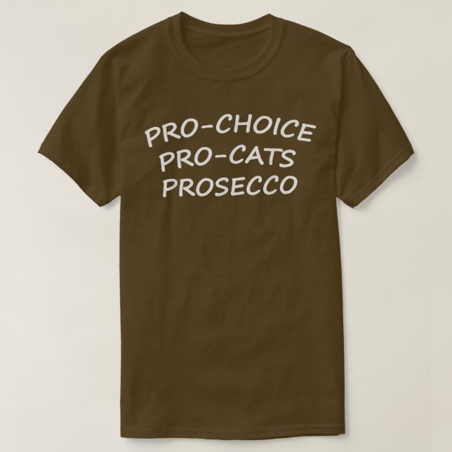 Camiseta Pro Choice Pro Cats Prosecco (Frente do Design)