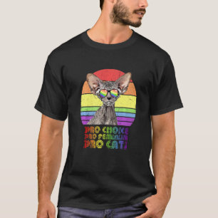 Camiseta Pro Choice Pro Feminismo Pro Cat Lgbtq Feminista