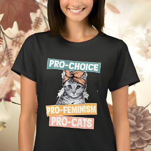 Camiseta Pro Choice Pro Feminismo Pro Cats 2024