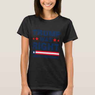 Camiseta Pro Donald Trump 2024 Engraçado Trump Estava Certo