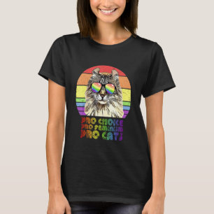 Camiseta Pró Escolha Pró Feminismo Pró Gato Lgbtq Feminista
